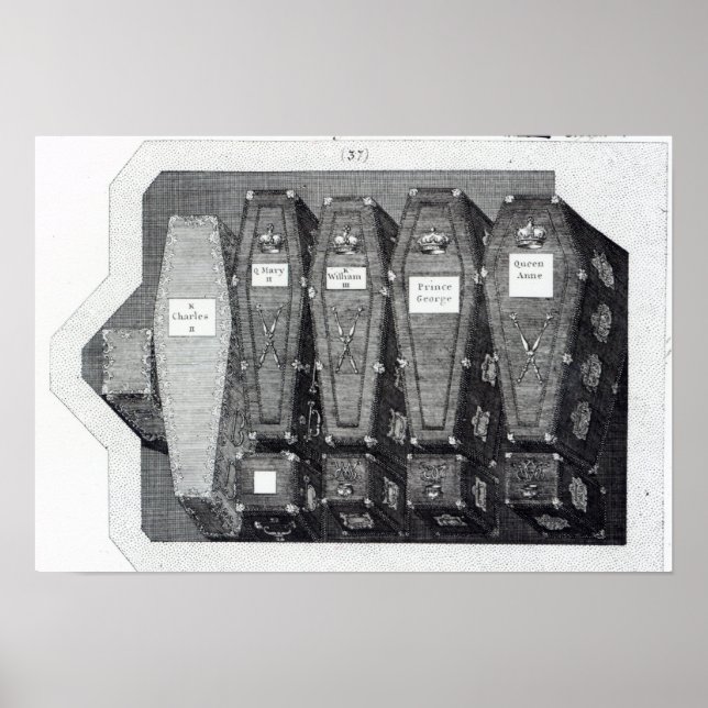 Poster Royal Coffins na Abadia de Westminster (Frente)