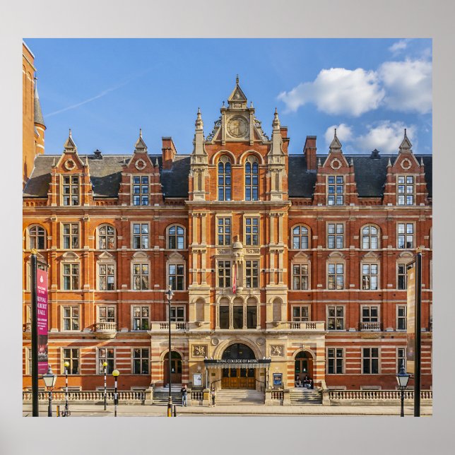 Poster Royal College of Music: pôr do sol. (Frente)