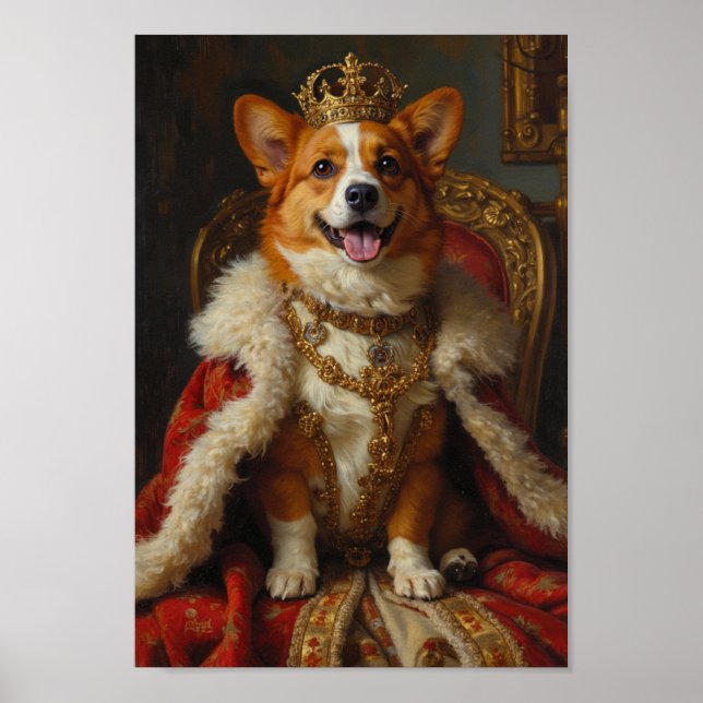 Poster Royal Corgi Portrait (Frente)