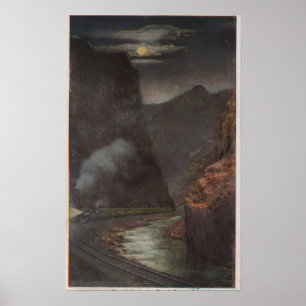Póster Royal Gorge, CO - Vista da Lua no Comboio