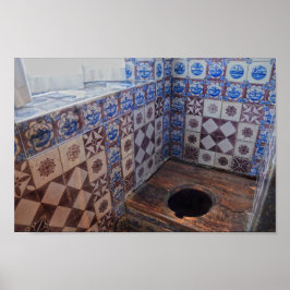 Poster Royal Toilet, Castelo de Rosenborg, Copenhaga Dina