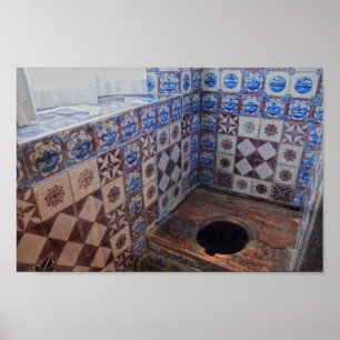 Poster Royal Toilet, Castelo de Rosenborg, Copenhaga Dina