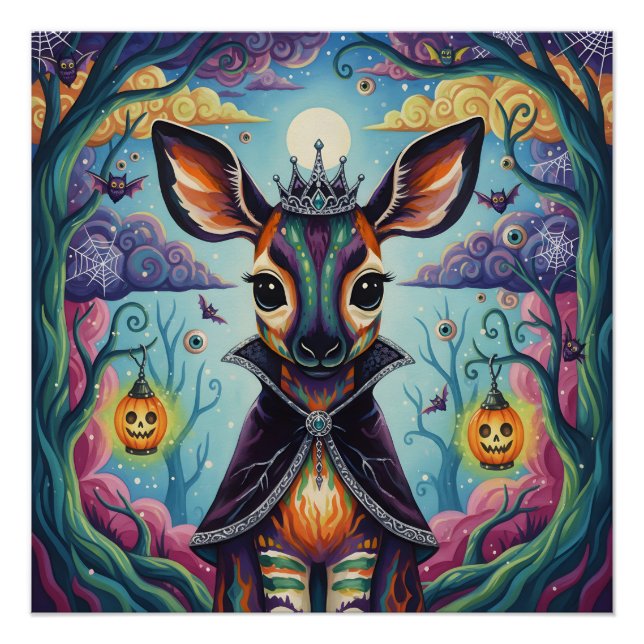 Póster Royalties Florestal - Híbrido Whimsical Halloween (Frente)