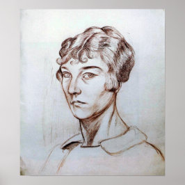 Poster Rozanova - autorretrato 1917