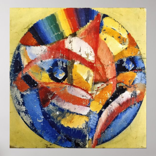 Poster Rozanova - Coloração Composição 1914 (Frente)