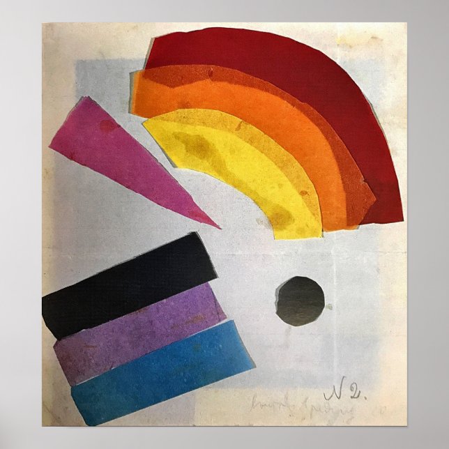 Poster Rozanova - Composição Não Objetivo 1915 (Frente)