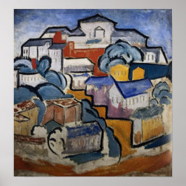 Poster Rozanova - paisagem urbana 1912