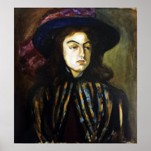 Rozanova - Retrato feminino 1907