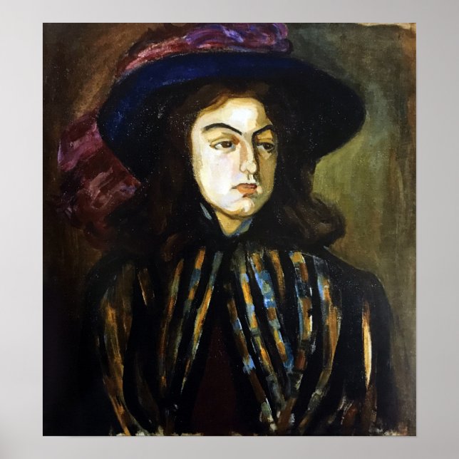 Poster Rozanova - Retrato feminino 1907 (Frente)