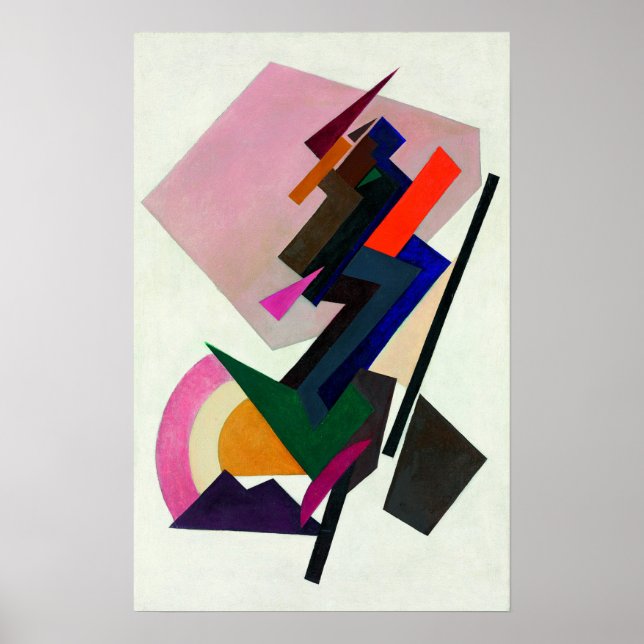 Poster Rozanova - Suprematizm 1916 (Frente)