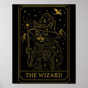 Poster Rpg Gamer Wizard D20 Dice Nerdy Geek Men Women