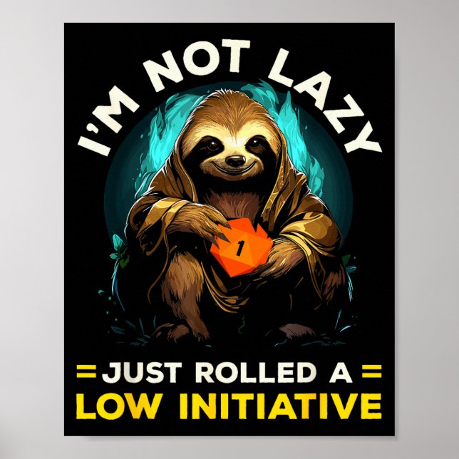 Poster Rpg Gaming Role Playing D20 Tabletop Games Funny R (Frente)