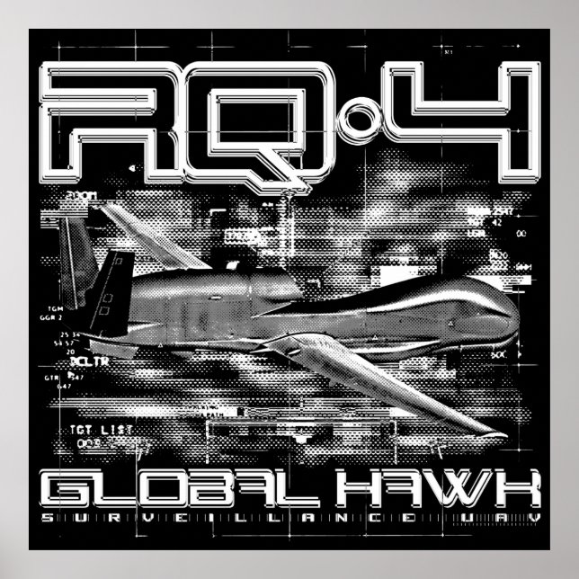 Poster RQ-4 Global Hawk (Frente)
