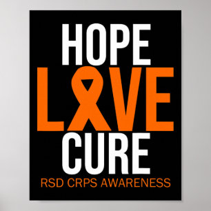 Poster Rsd Crps Consciência Esperança Amor Cura Combate L