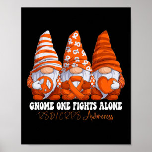Poster Rsd Crps Conscientização Mês Laranja Fita Gnomias 