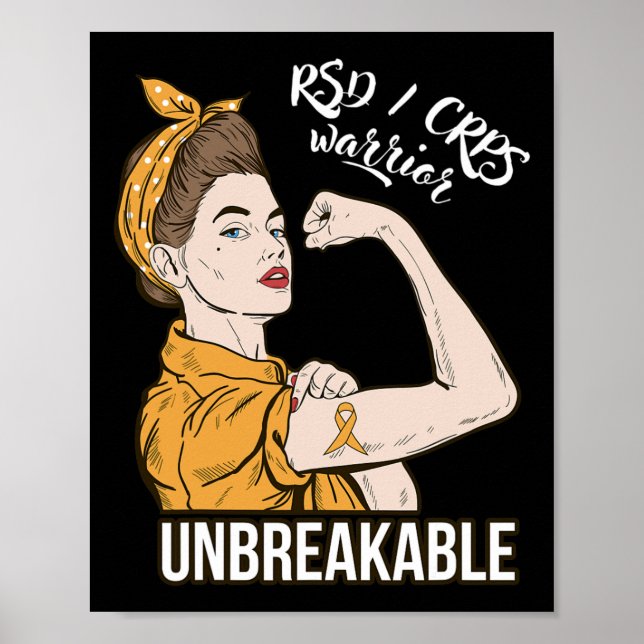 Poster Rsd Crps Sensibiliza O Guerreiro Tee Gi Inseparáve (Frente)