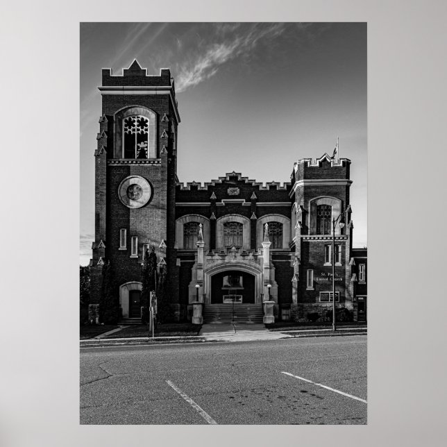 Poster Rua, a Igreja Unida de Paul Thunder Bay nº 1 (Frente)