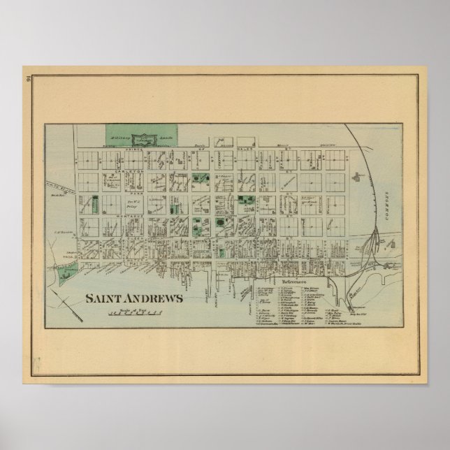 Póster Rua Andrews NB (Frente)