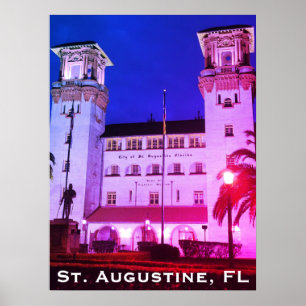 Poster Rua. Augustine, FL - Hotel Alcazar