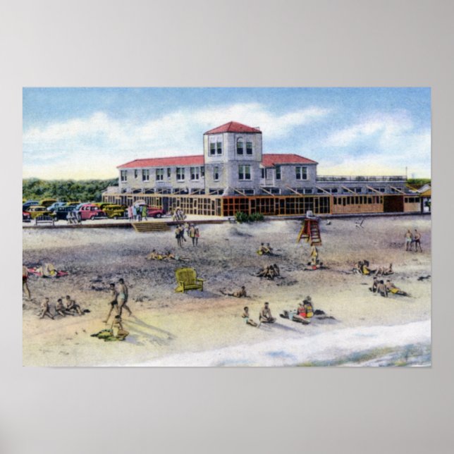 Póster Rua Augustine Florida Beach Scene (Frente)