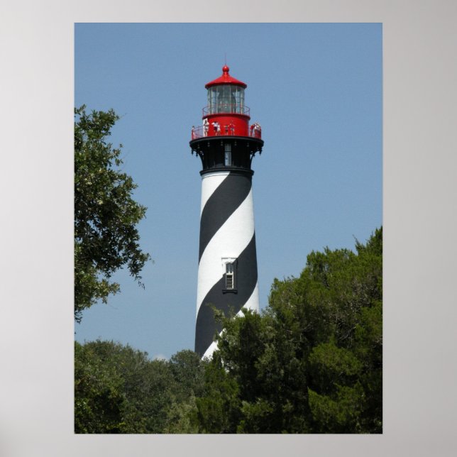Poster Rua Augustine Florida Lighthouse (Frente)