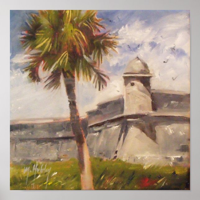 Póster Rua: Augustine Fort - Castillo de san Marcos (Frente)