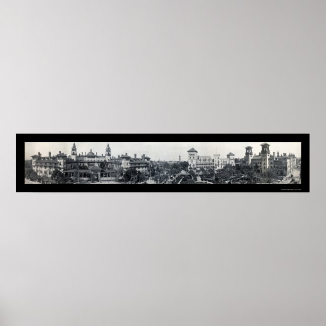 Póster Rua Augustine Hotel FL Foto 1910 (Frente)