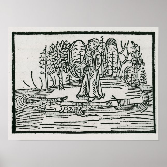 Póster Rua. Brendan na ilha de peixes. (Frente)