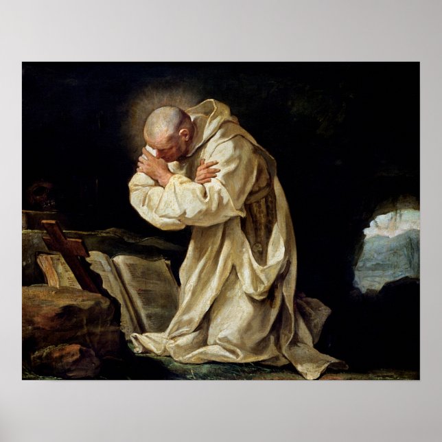 Poster Rua Bruno Praying in the Desert, 1763 (Frente)