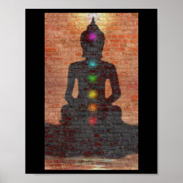 Poster Rua Buda com Chakras