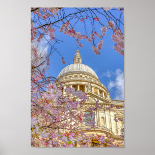 Poster Rua.Catedral de Paul, Londres, Reino Unido