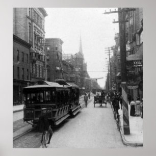 Póster Rua Cena de Toronto, 1900