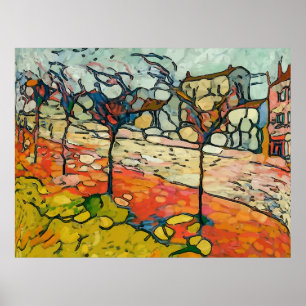 Poster Rua Cidade, Estilo Matisse