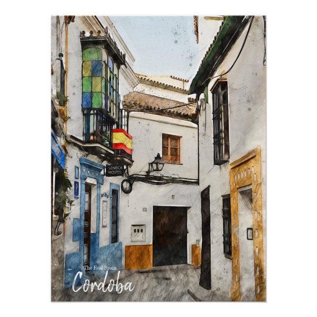 Póster Rua Cordoba - Espanha (Frente)