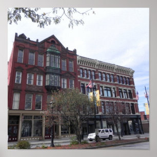 PÓSTER RUA DA CENTRAL DE LOWELL MASSACHUSETTS