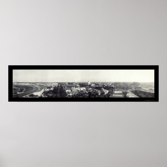 Poster Rua da Feira do Estado Paul MN Foto 1909 (Frente)