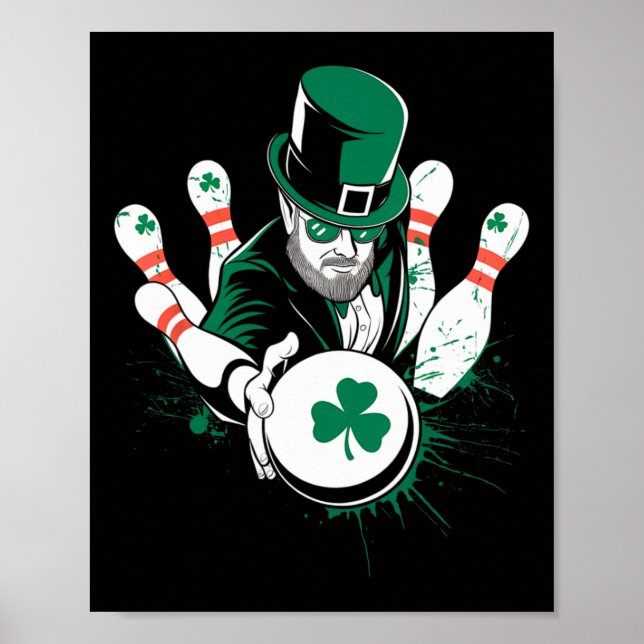 Poster Rua de Boliche Leprechaun. (Frente)