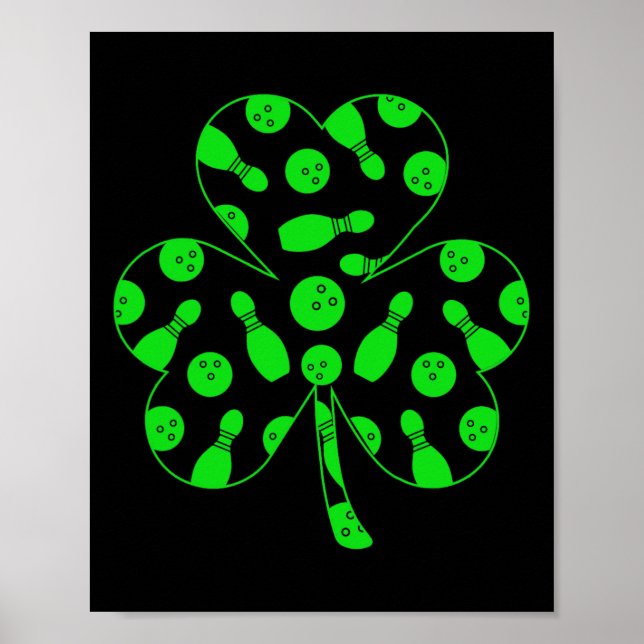 Poster Rua de Dentro de boliche de Shamrock. Pl Dia de Pa (Frente)