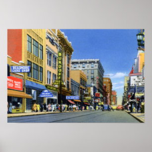 Póster Rua de Louisville Kentucky quarta