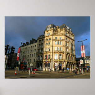 Poster Rua de madeira, Cardiff, Wales