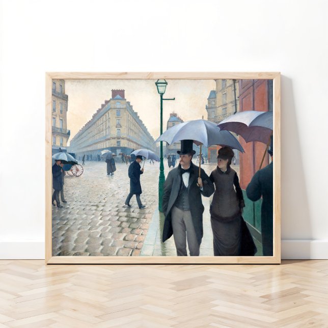 Poster Rua de Paris; Dia Chuvoso de Gustave Caillebotte (Criador carregado)