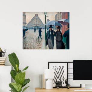 Poster Rua de Paris, Dia Chuvoso Gustave Caillebotte