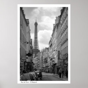 Póster Rua de Paris - G Shepard