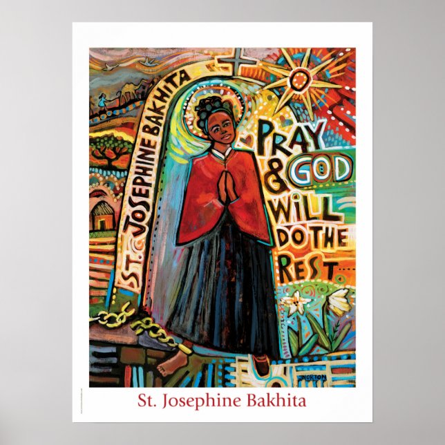 Poster Rua de sala de aula católica Josephine Bakhita (Frente)