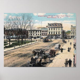 Poster Rua de Washington, Morristown NJ, vintage