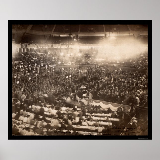 Poster Rua Dem Conv Louis MO Foto 1904 (Frente)
