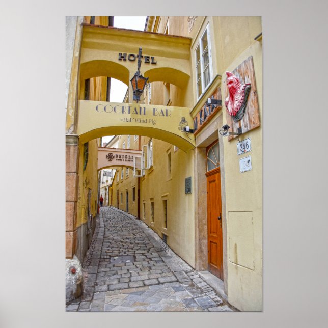 Poster Rua do Carrasco, Bratislava, Eslováquia (Frente)