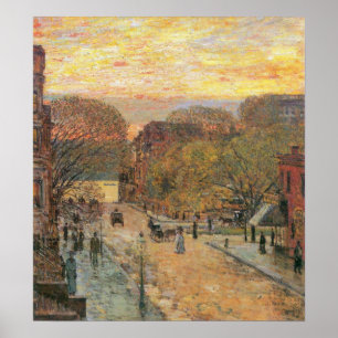 Póster Rua do Hassam-Oeste 78th de Childe no primavera