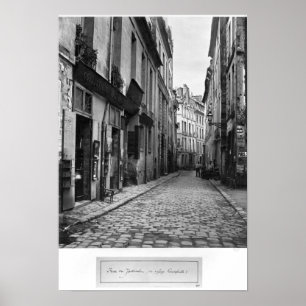 Poster Rua du Jardinet, da passagem Hautefeuille,