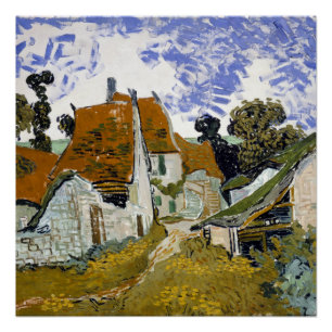 Póster Rua em Auvers-sur-Oise por Vincent van Gogh